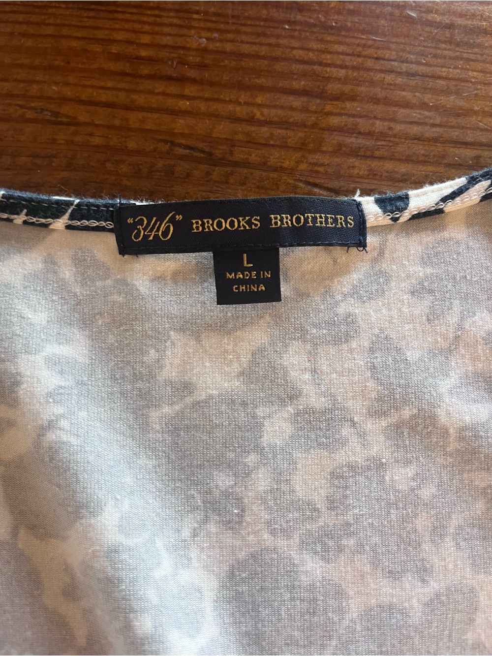 Brooks Brothers Navy and White Floral 
Faux Wrap Midi Dress - Picture 2 of 3
